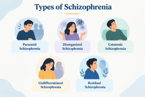 The image show the type of schizophrenia
